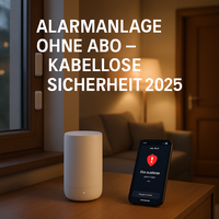 Kabellose Alarmanlage ohne Abo im Wohnzimmer