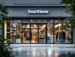 Smart Home Sicherheitsgeräte in modernem Zuhause