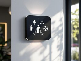 Intelligenter Bewegungsmelder an Hauswand