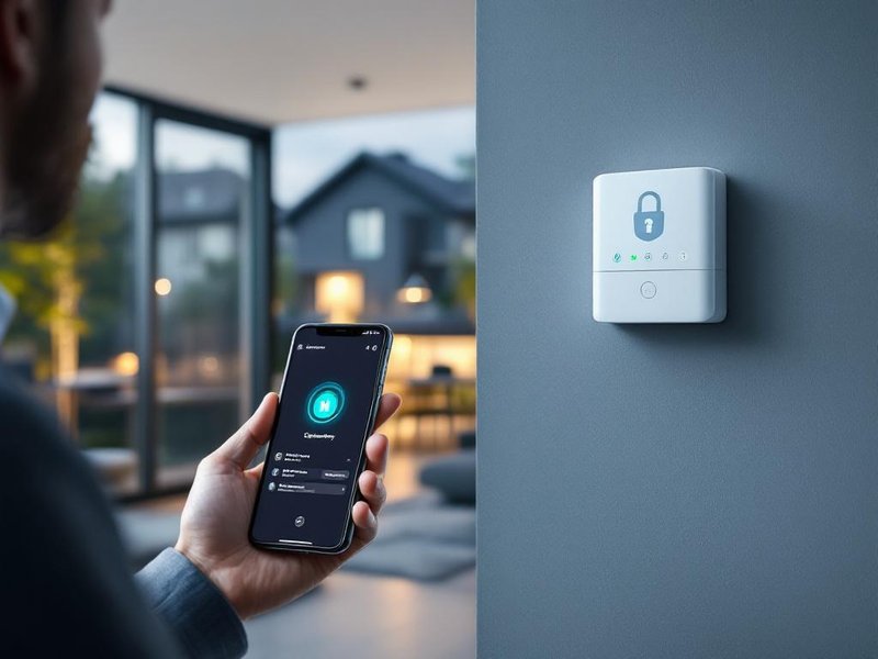 Modernes vernetztes Alarmsystem mit Cybersecurity Schutz